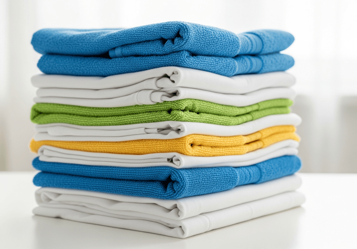Wash and fold laundry service Dubai, neatly folded clothes ready for next day delivery
